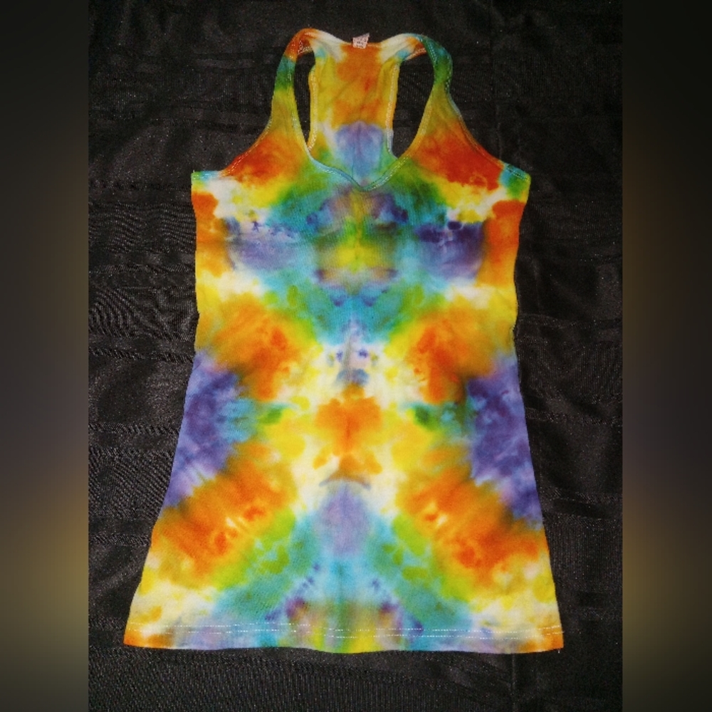 Large Razorback Tie-dye Tank Top